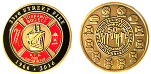 23rd Street Fire Memorial Challenge Coin