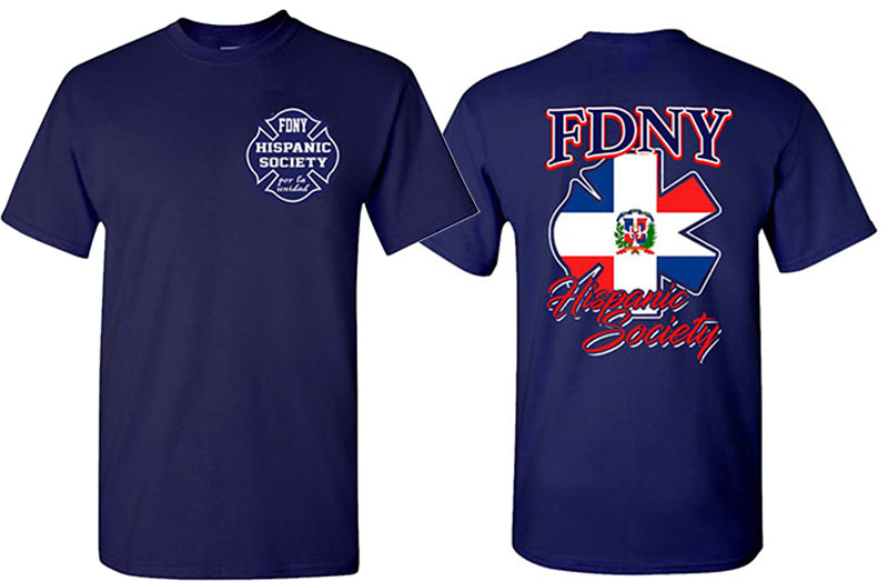 Hispanic Society - FDNY - Men's Dominican Republic Shirt - FDNY ...